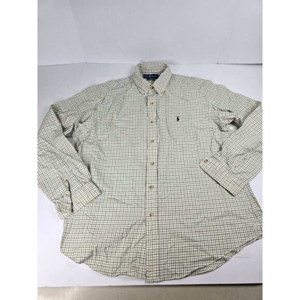 Ralph Lauren Mens 100% Cotton Long Sleeve Button Down Shirt Size XXL VTG.